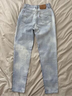 Vintage 90s Levis 512 Light Wash Jeans Womens High Waisted Made in USA Tapered